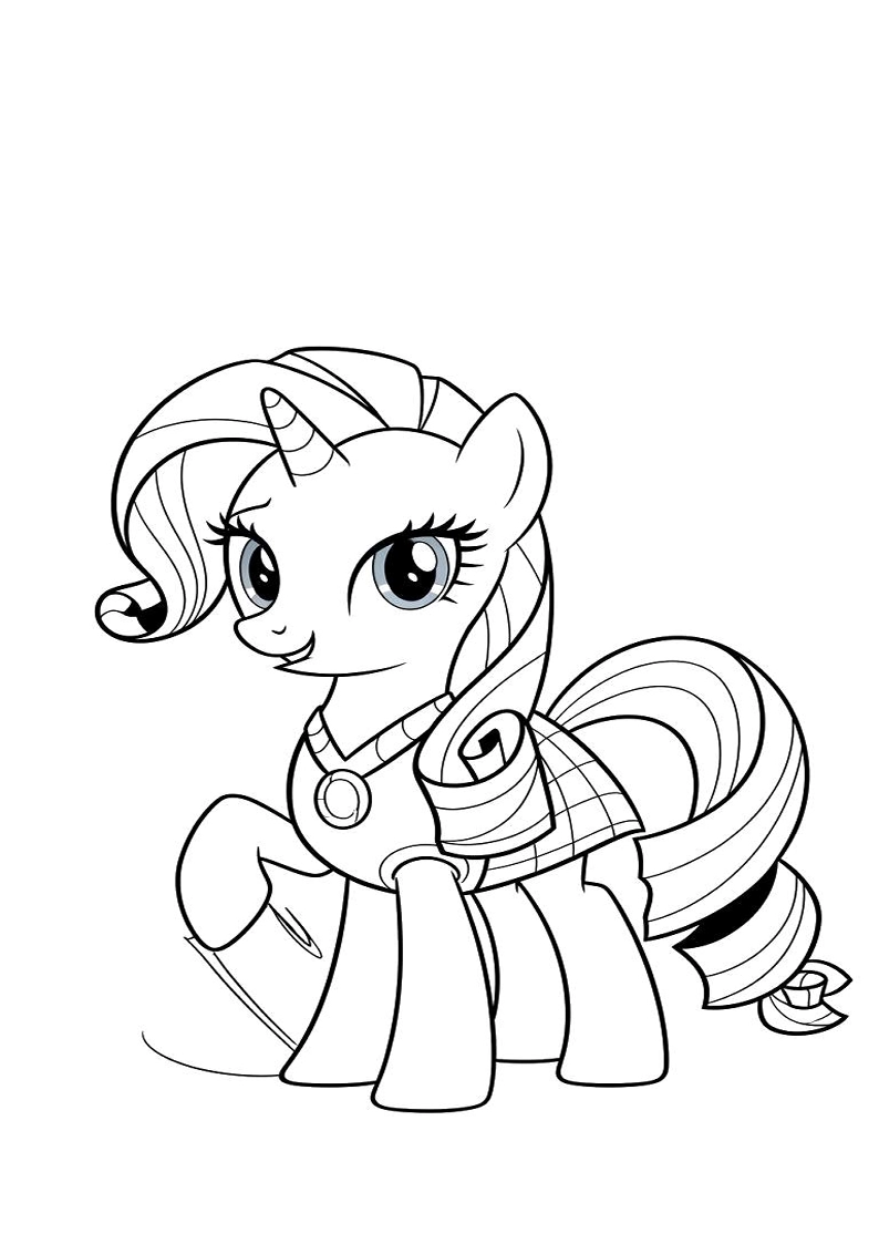 Rarity My Little Pony Picture Coloring Pages 112