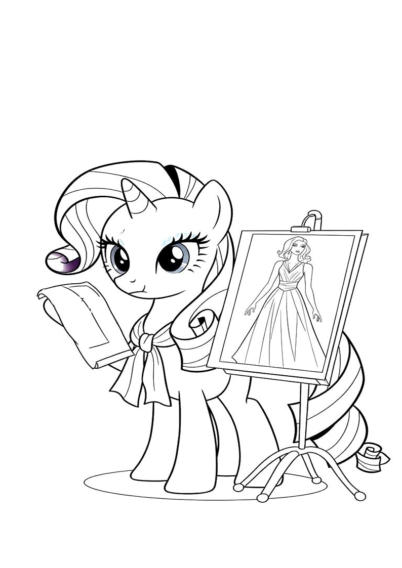 Rarity My Little Pony Picture Coloring Pages 113