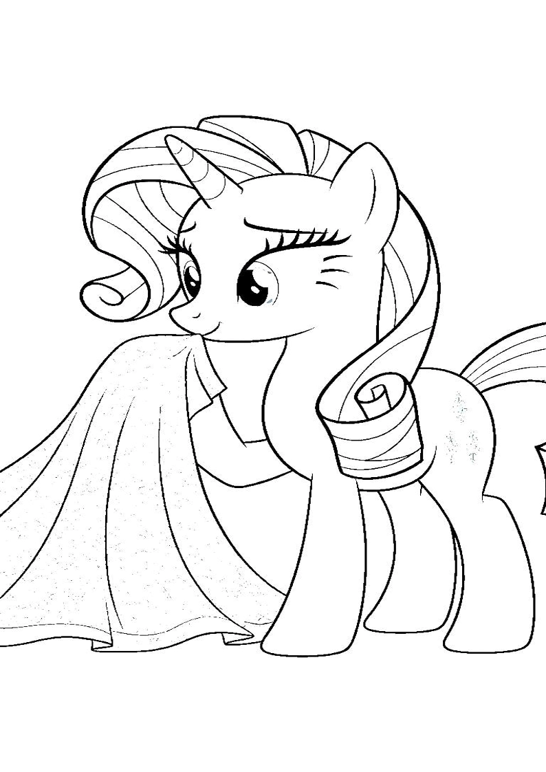 Rarity My Little Pony Picture Coloring Pages 115