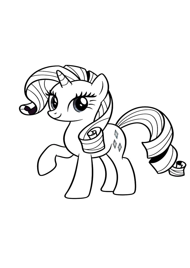 Rarity My Little Pony Picture Coloring Pages 117