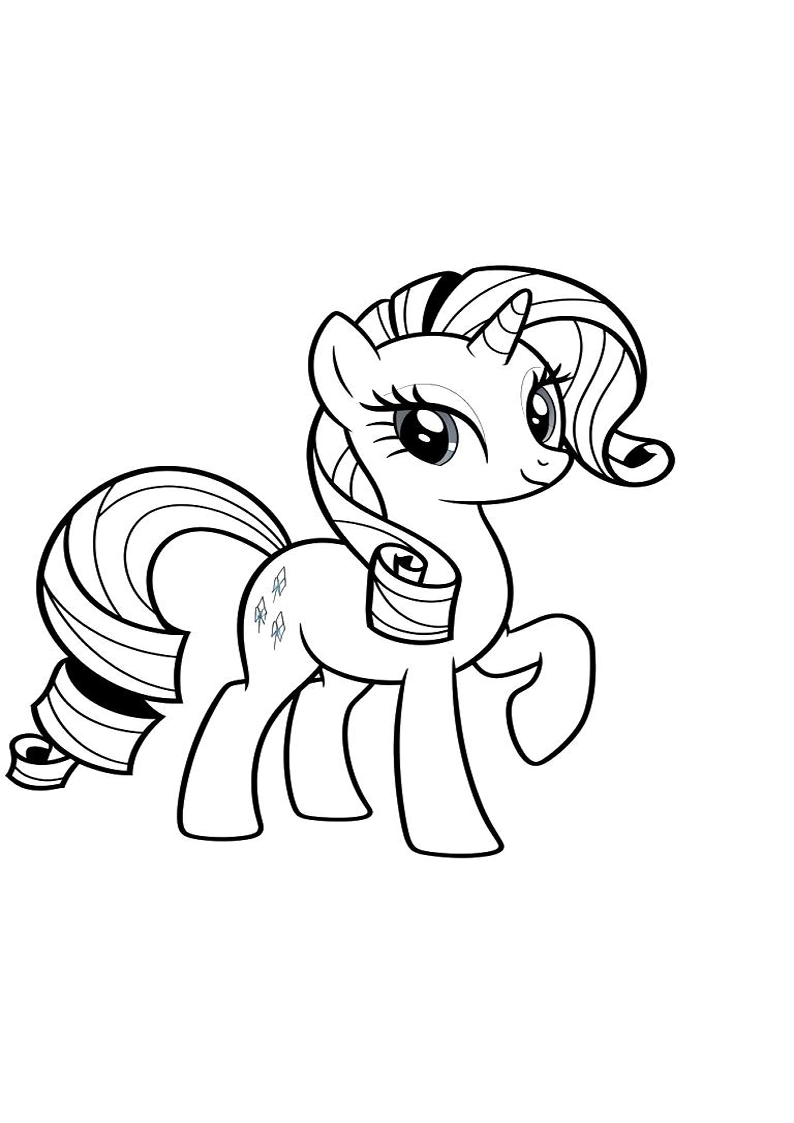 Rarity My Little Pony Picture Coloring Pages 118