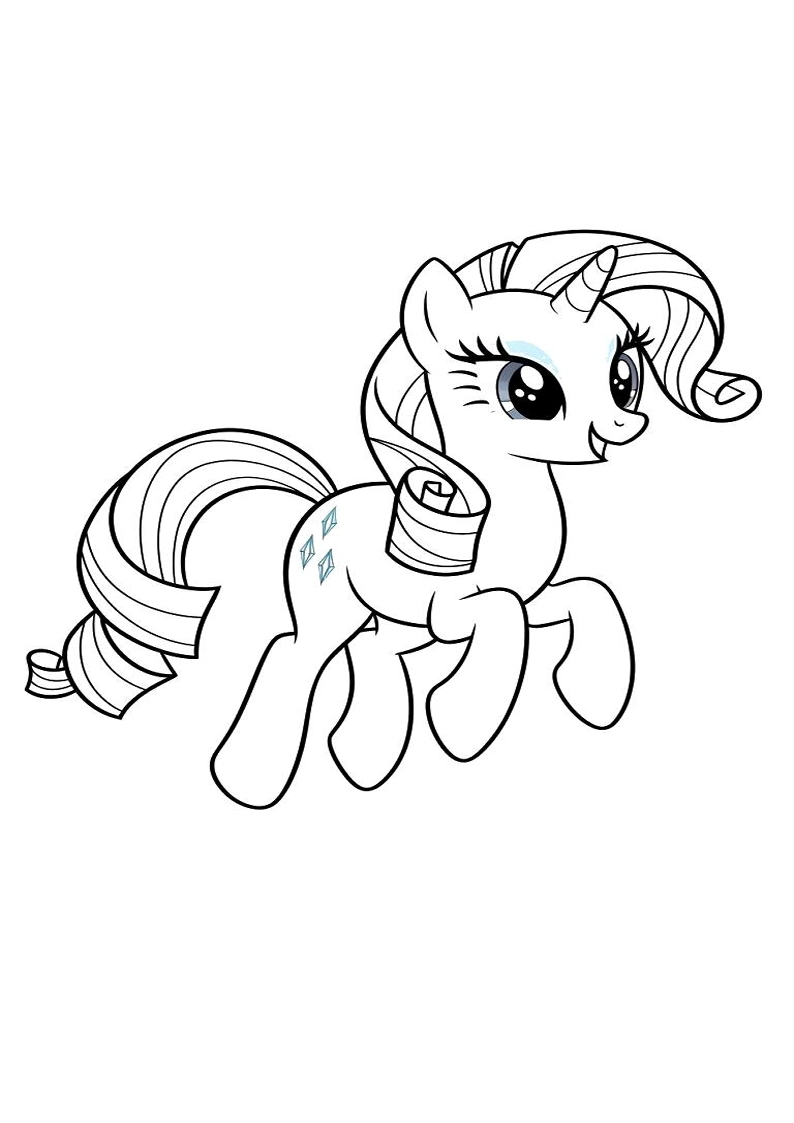 Rarity My Little Pony Picture Coloring Pages 120