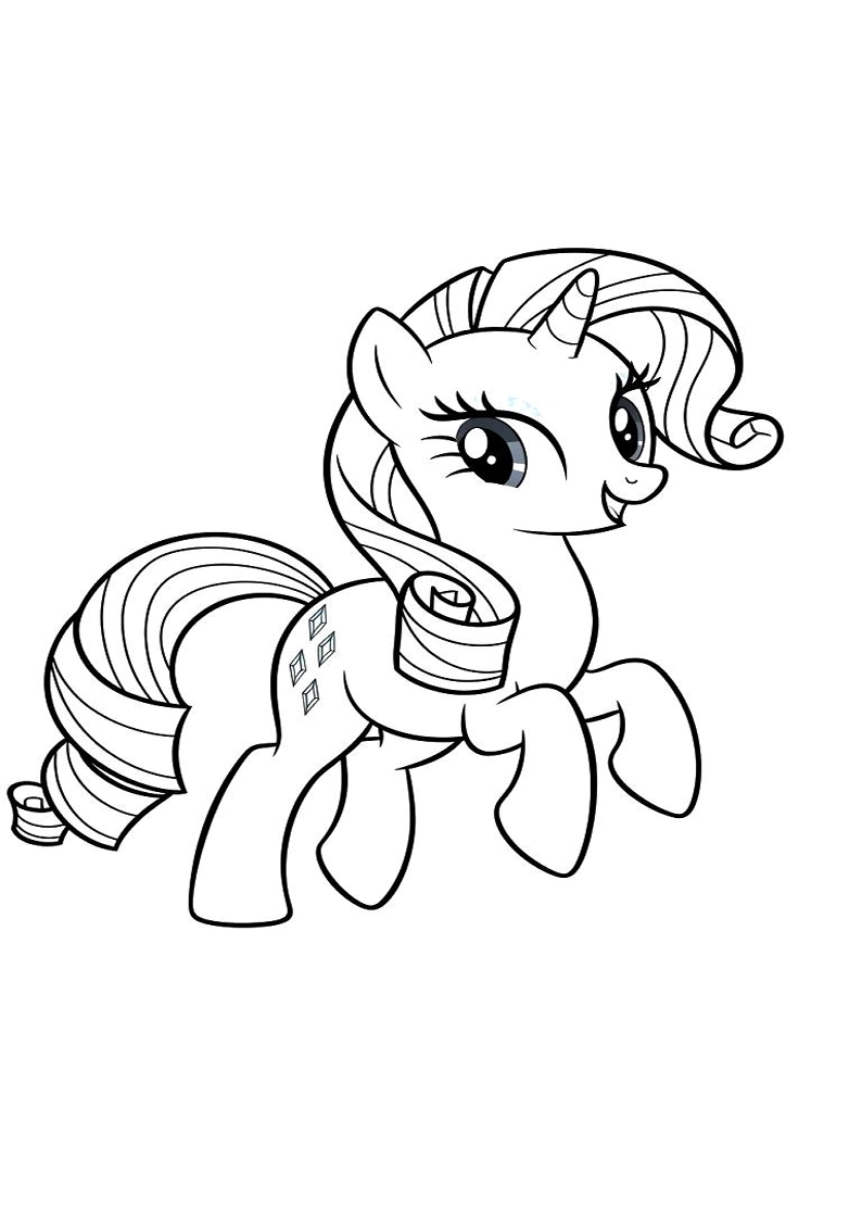 Rarity My Little Pony Picture Coloring Pages 121