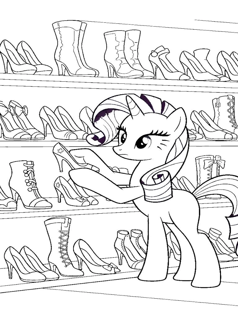 Rarity My Little Pony Picture Coloring Pages 122
