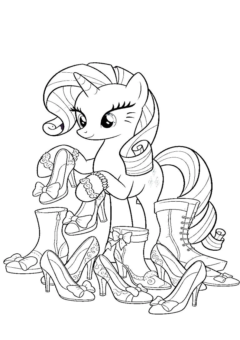 Rarity My Little Pony Picture Coloring Pages 123