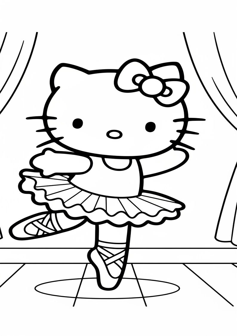 Hello Kitty - Coloring Page 17