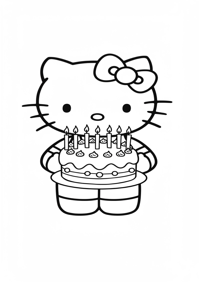Hello Kitty - Coloring Page 16