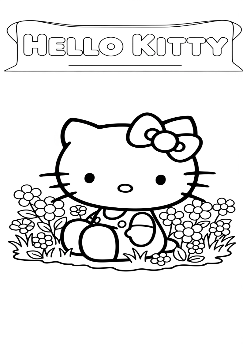Hello Kitty - Coloring Page 12