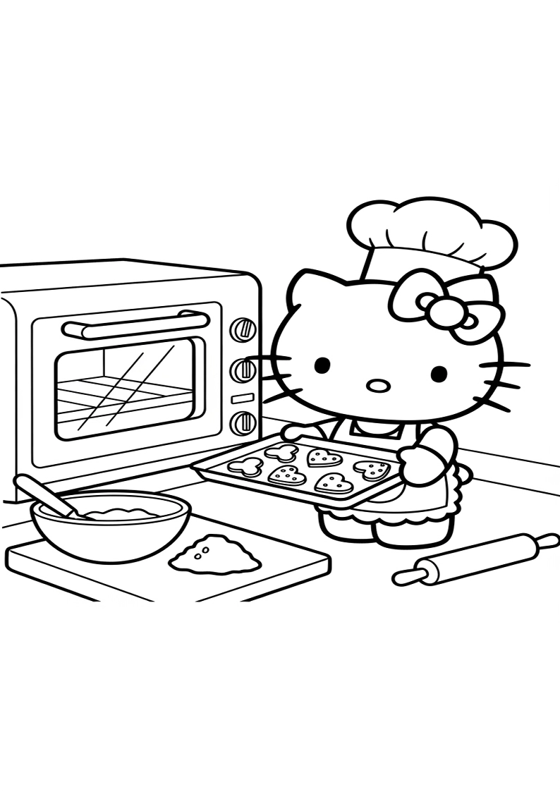 Hello Kitty - Coloring Page 10