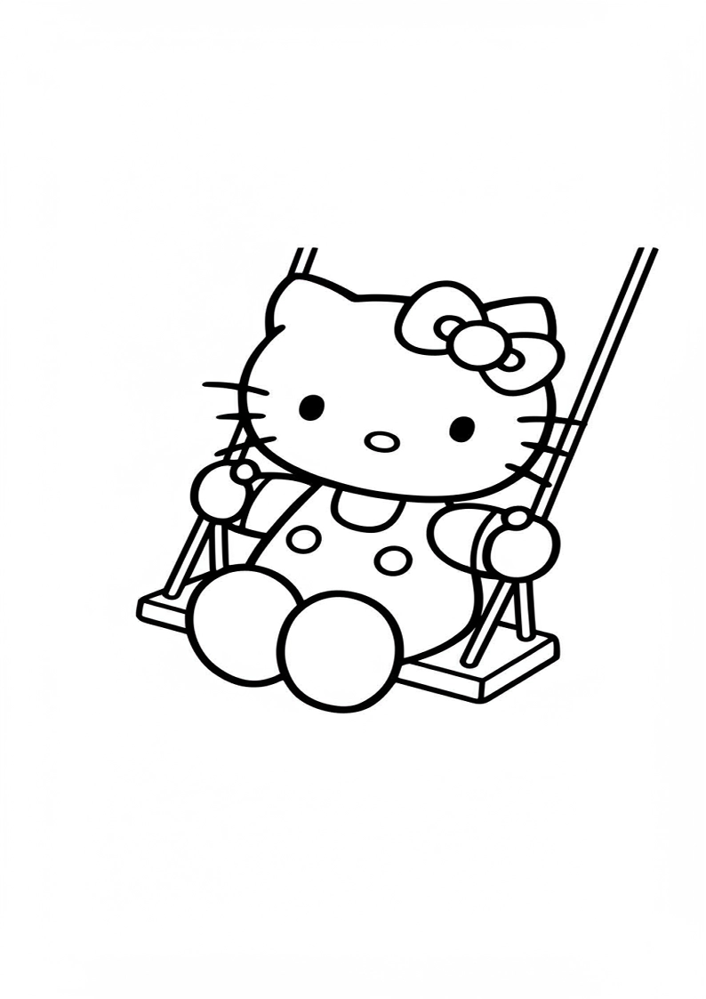 Hello Kitty - Coloring Page 9