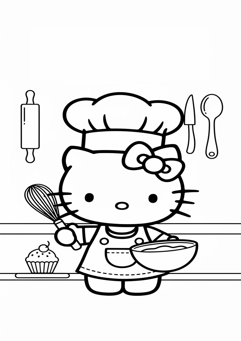 Hello Kitty - Coloring Page 315