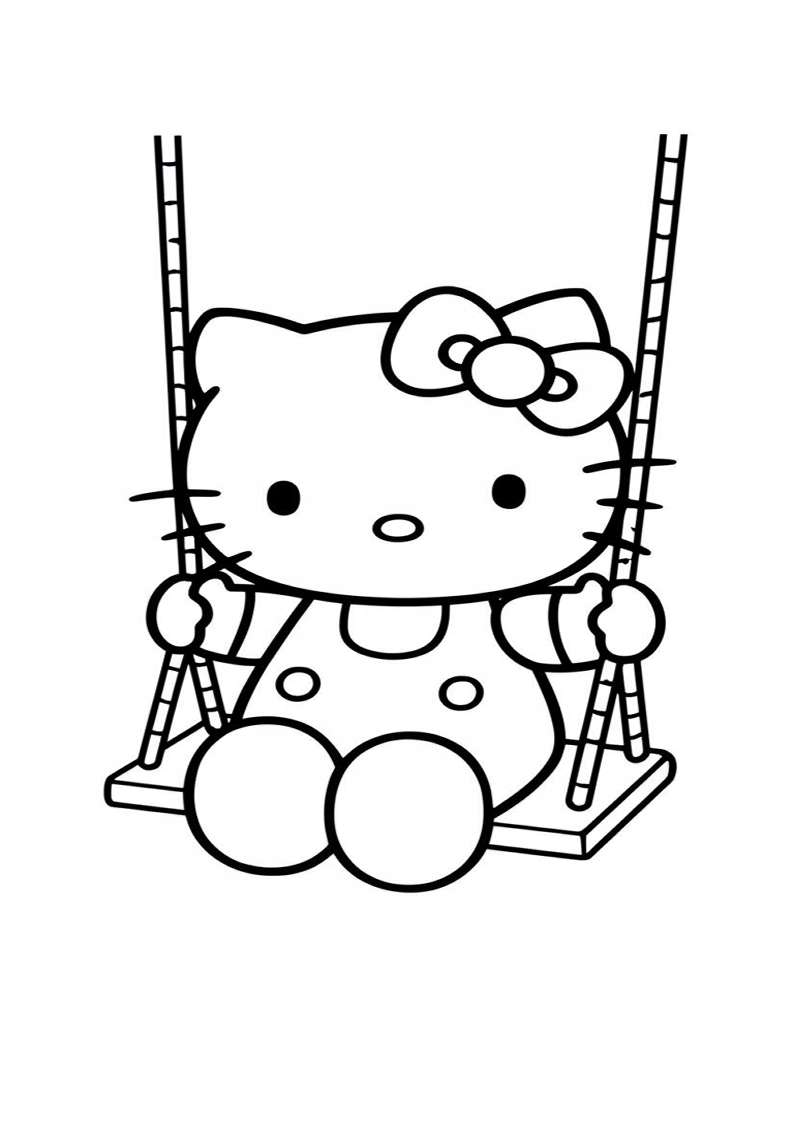 Hello Kitty - Coloring Page 5