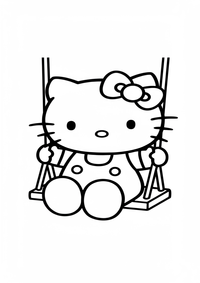 Hello Kitty - Coloring Page 3