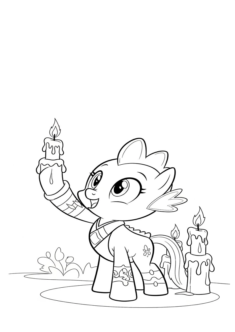 Spike My Little Pony Coloring Pages 25