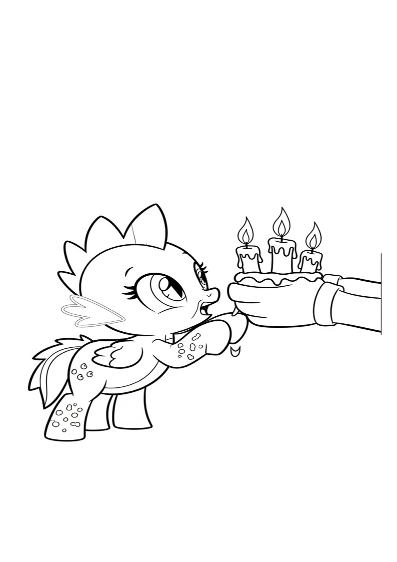 Spike My Little Pony Coloring Pages 26