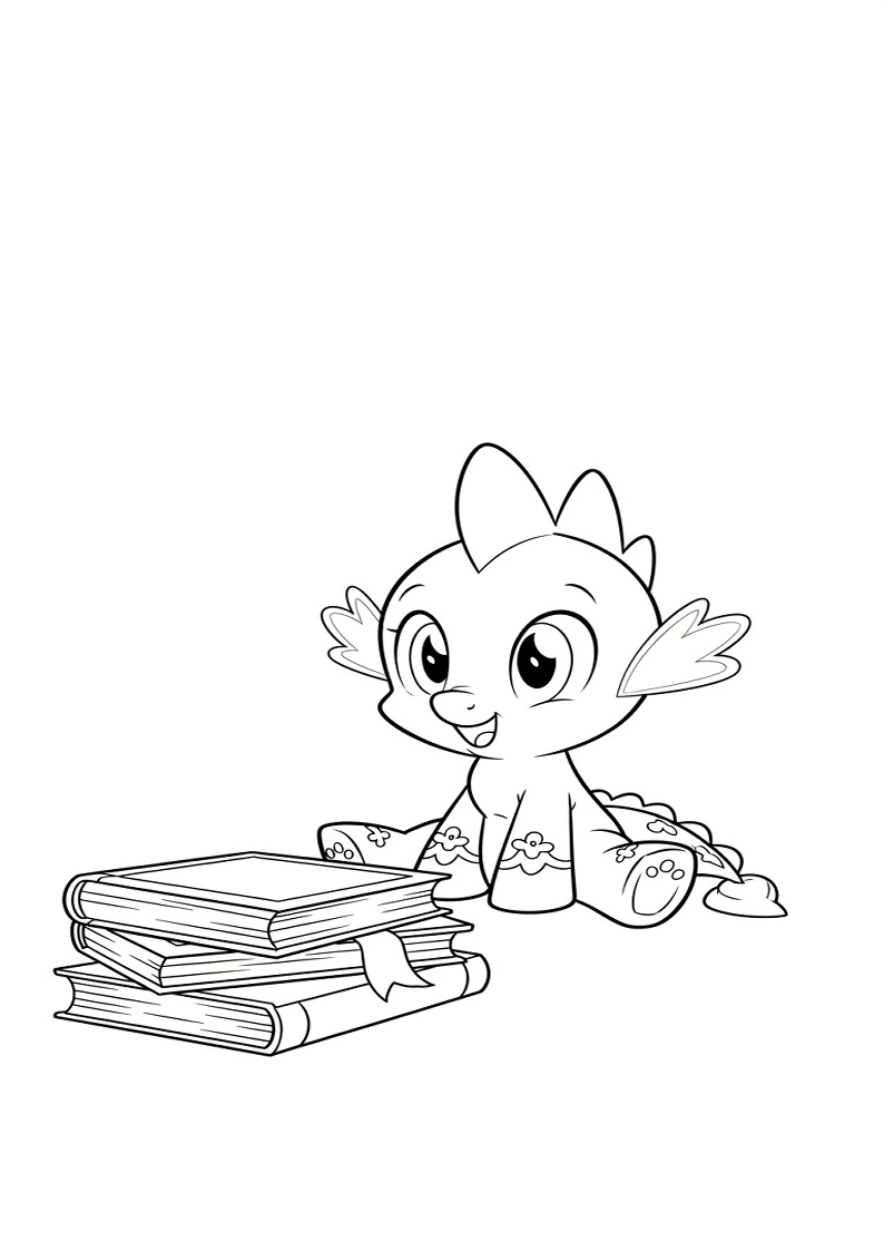 Spike My Little Pony Coloring Pages 28