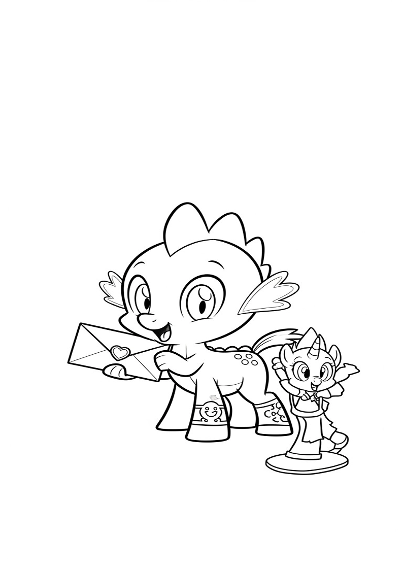 Spike My Little Pony Coloring Pages 7