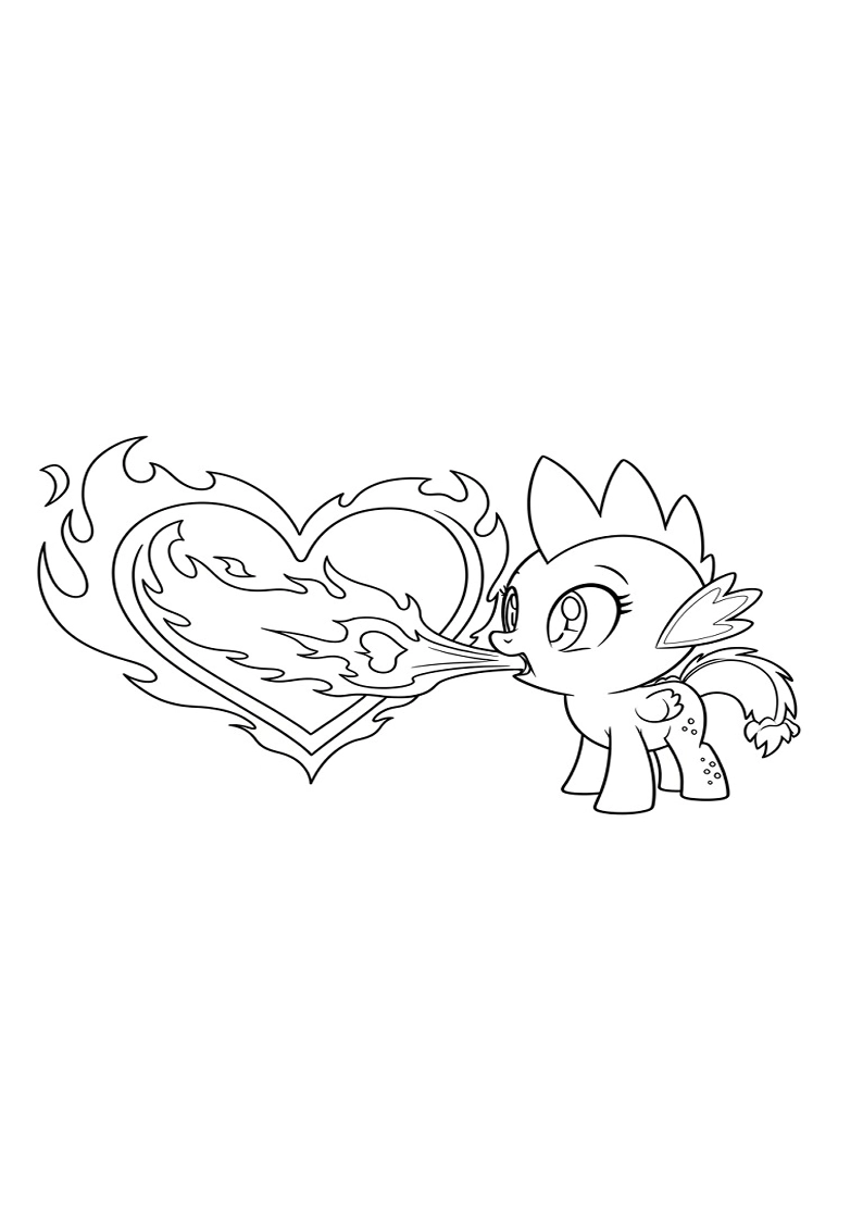 Spike My Little Pony Coloring Pages For Kids And Adults 112