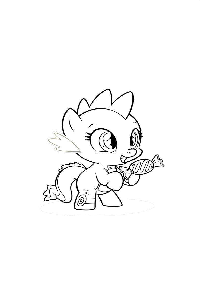 Spike My Little Pony Coloring Pages For Kids And Adults 88
