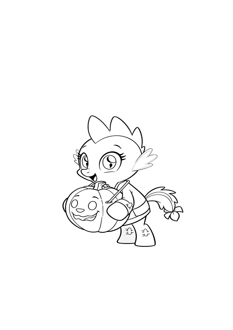 Spike My Little Pony Coloring Pages For Kids And Adults 90