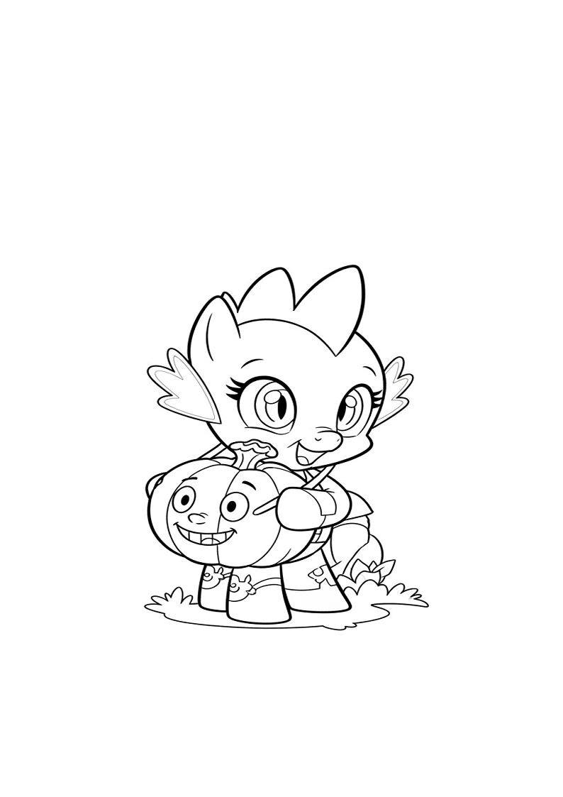 Spike My Little Pony Coloring Pages For Kids And Adults 91