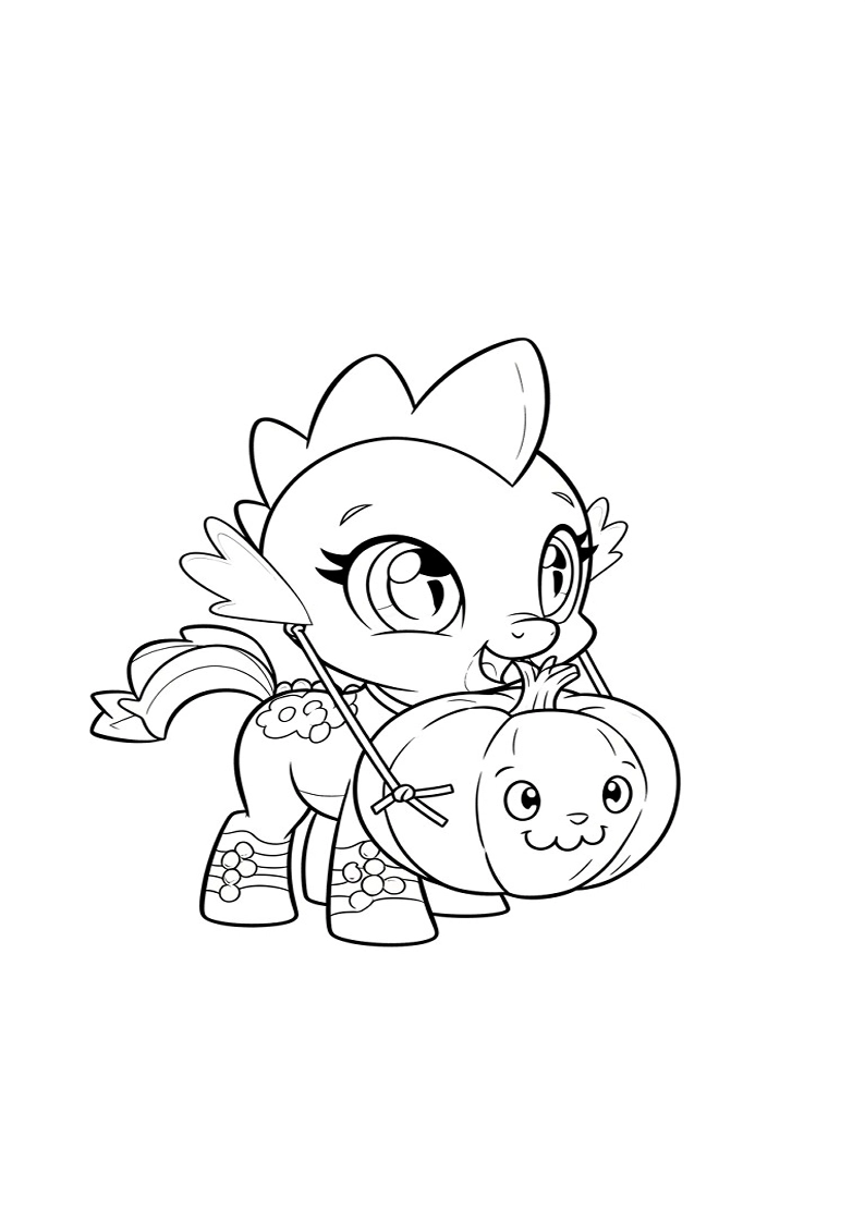 Spike My Little Pony Coloring Pages For Kids And Adults 92