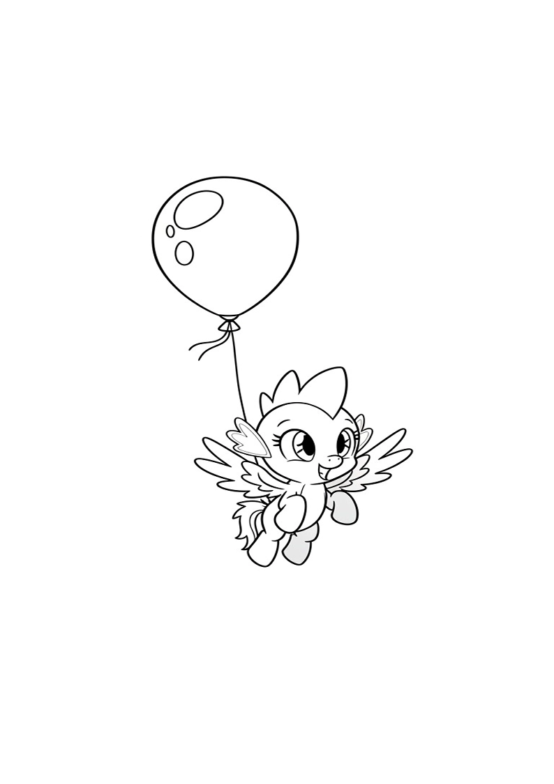 Spike My Little Pony Coloring Pages For Kids And Adults 96