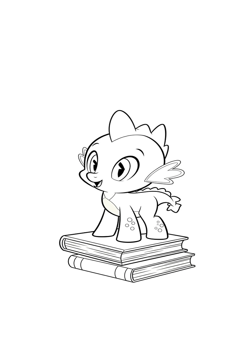 Spike My Little Pony Coloring Sheet 113