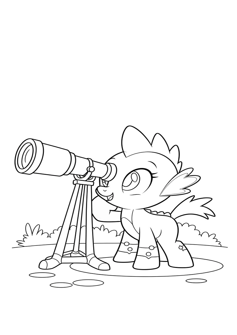 Spike My Little Pony Coloring Sheet 115
