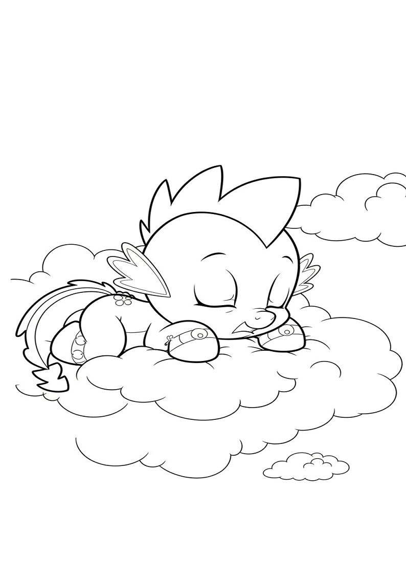 Spike My Little Pony Coloring Sheet 118
