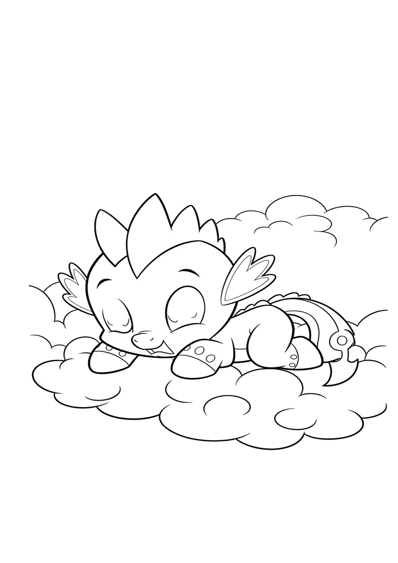 Spike My Little Pony Coloring Sheet 120
