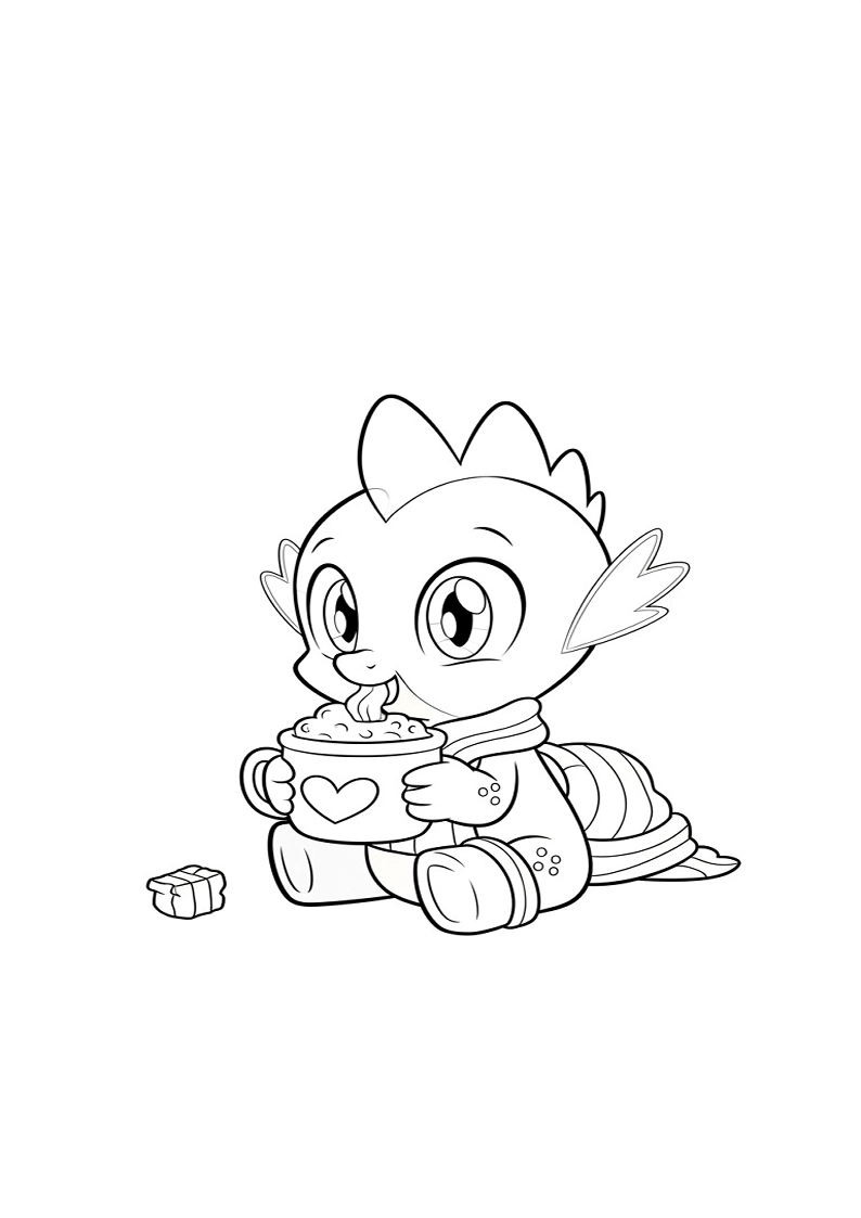 Spike My Little Pony Coloring Sheet 121