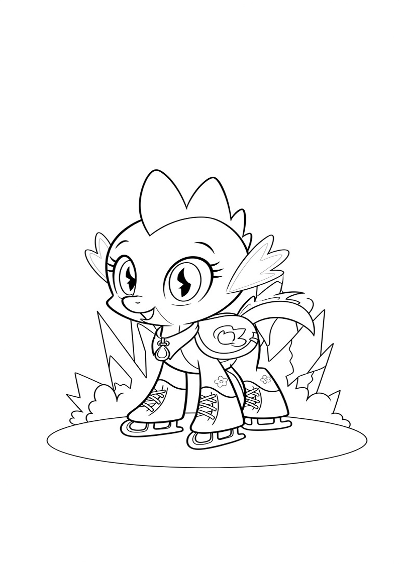 Spike My Little Pony Coloring Sheet 127
