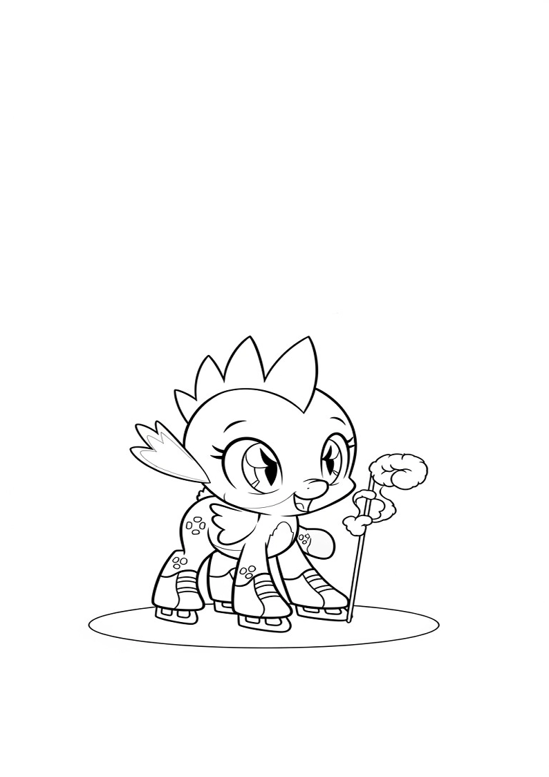 Spike My Little Pony Coloring Sheet 128