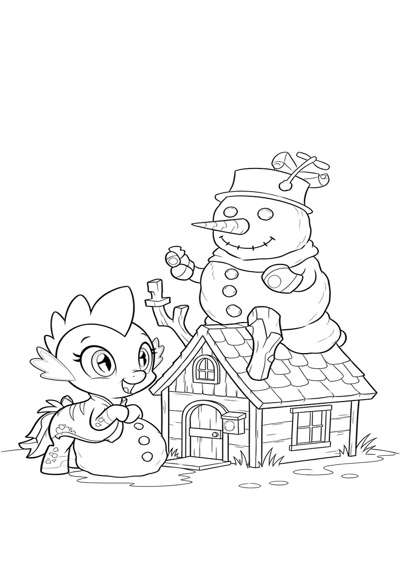 Spike My Little Pony Coloring Sheet 130