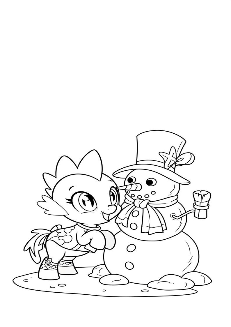 Spike My Little Pony Coloring Sheet 131