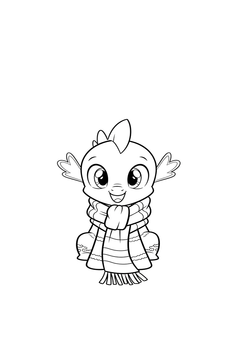 Spike My Little Pony Coloring Sheet 134