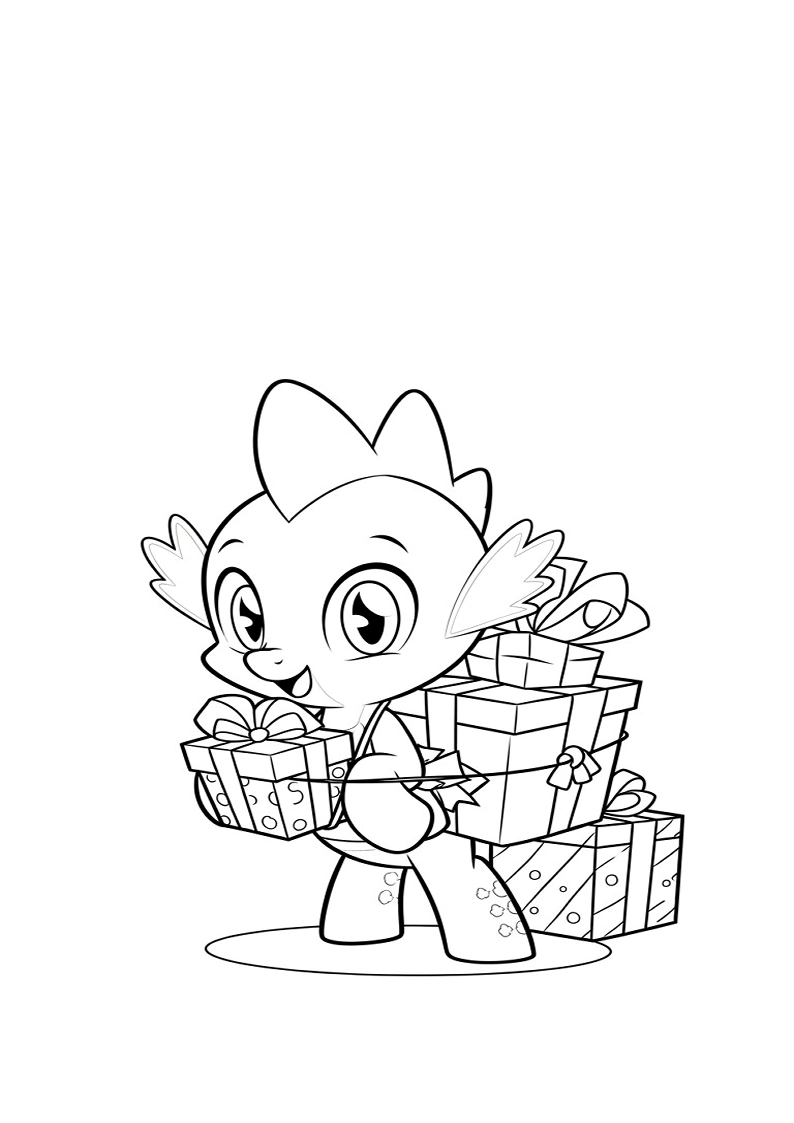 Spike My Little Pony Coloring Sheet 139