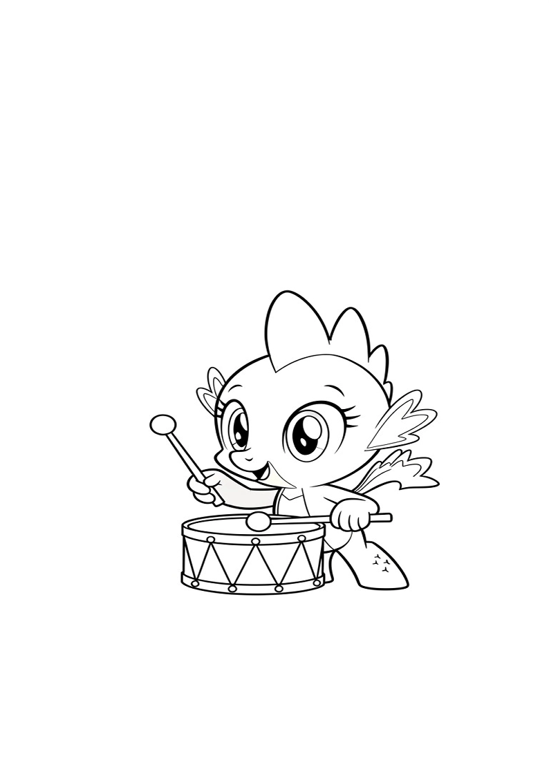 Spike My Little Pony Picture Coloring Pages 168