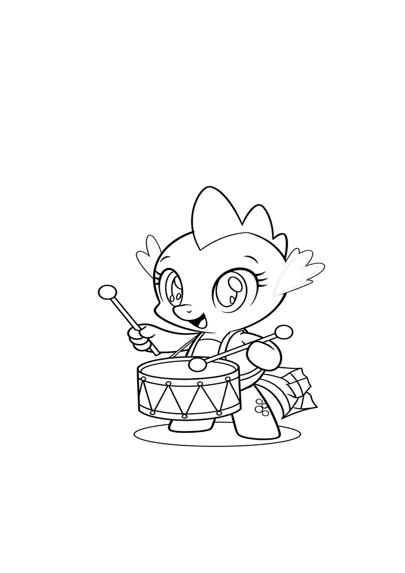 Spike My Little Pony Picture Coloring Pages 169