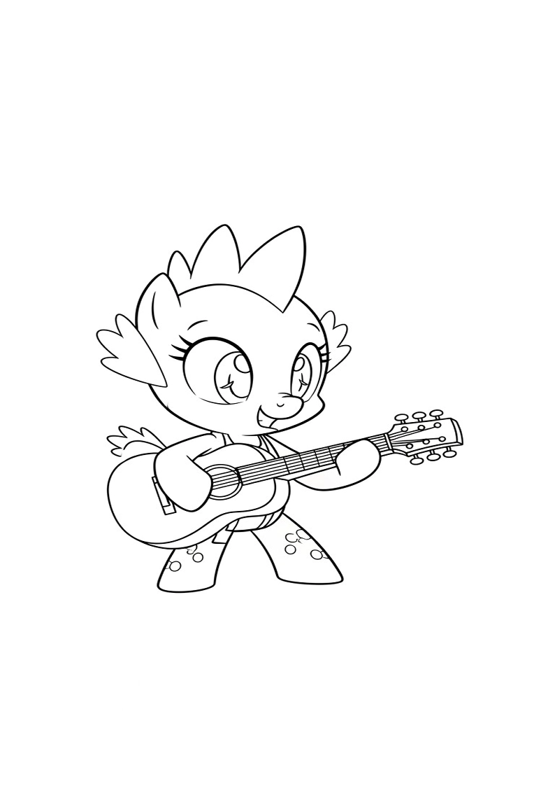 Spike My Little Pony Picture Coloring Pages 170