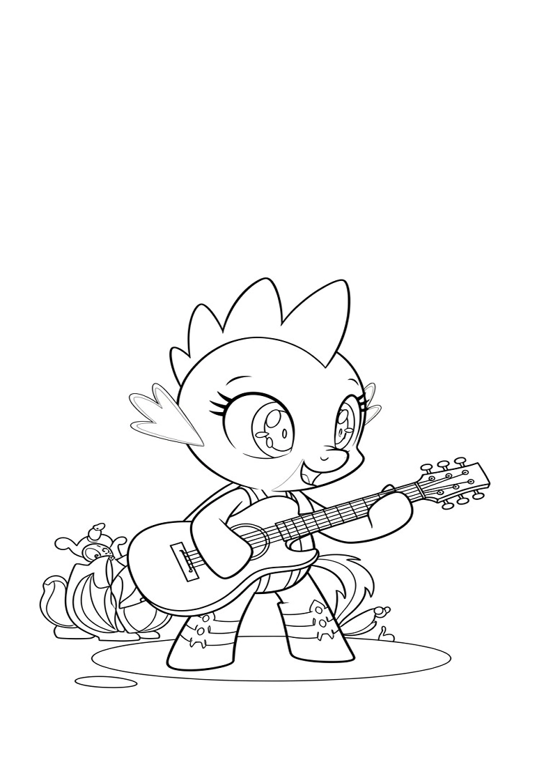 Spike My Little Pony Picture Coloring Pages 171