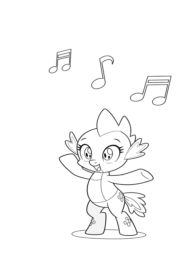 Spike My Little Pony Picture Coloring Pages 172