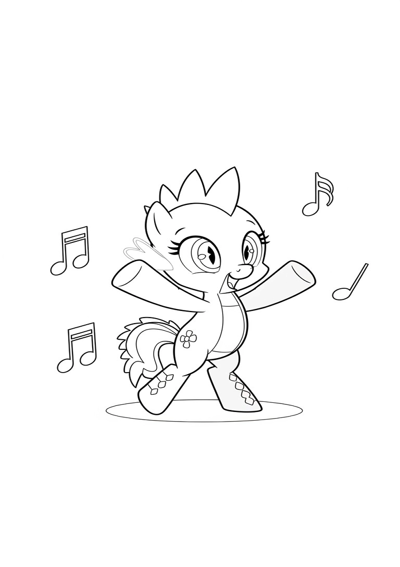 Spike My Little Pony Picture Coloring Pages 173