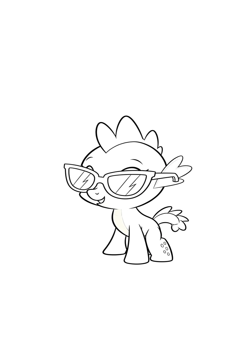 Spike My Little Pony Picture Coloring Pages 176