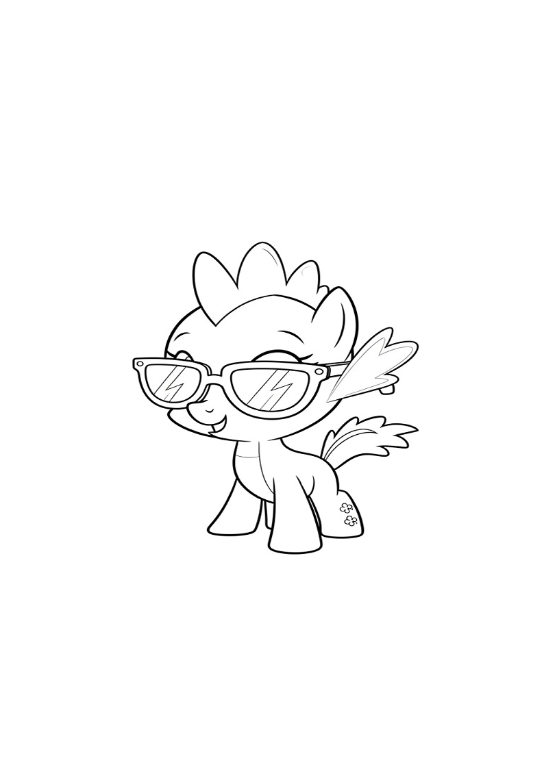 Spike My Little Pony Picture Coloring Pages 178