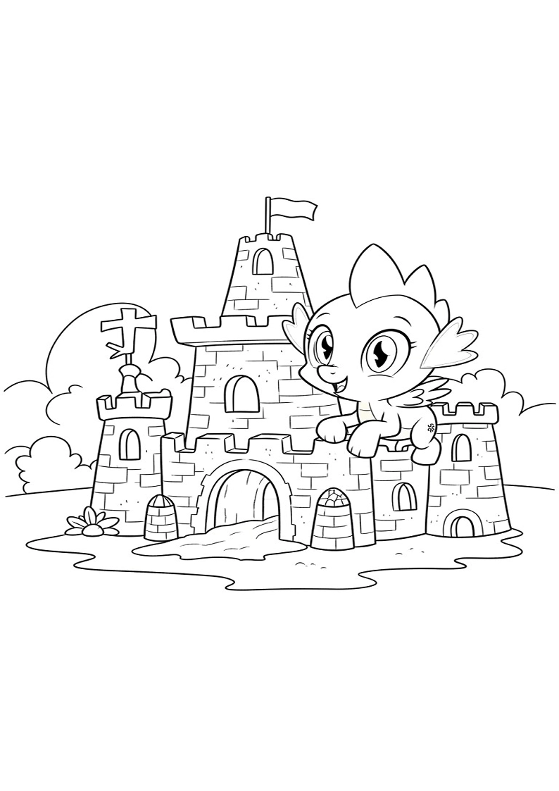 Spike My Little Pony Picture Coloring Pages 184