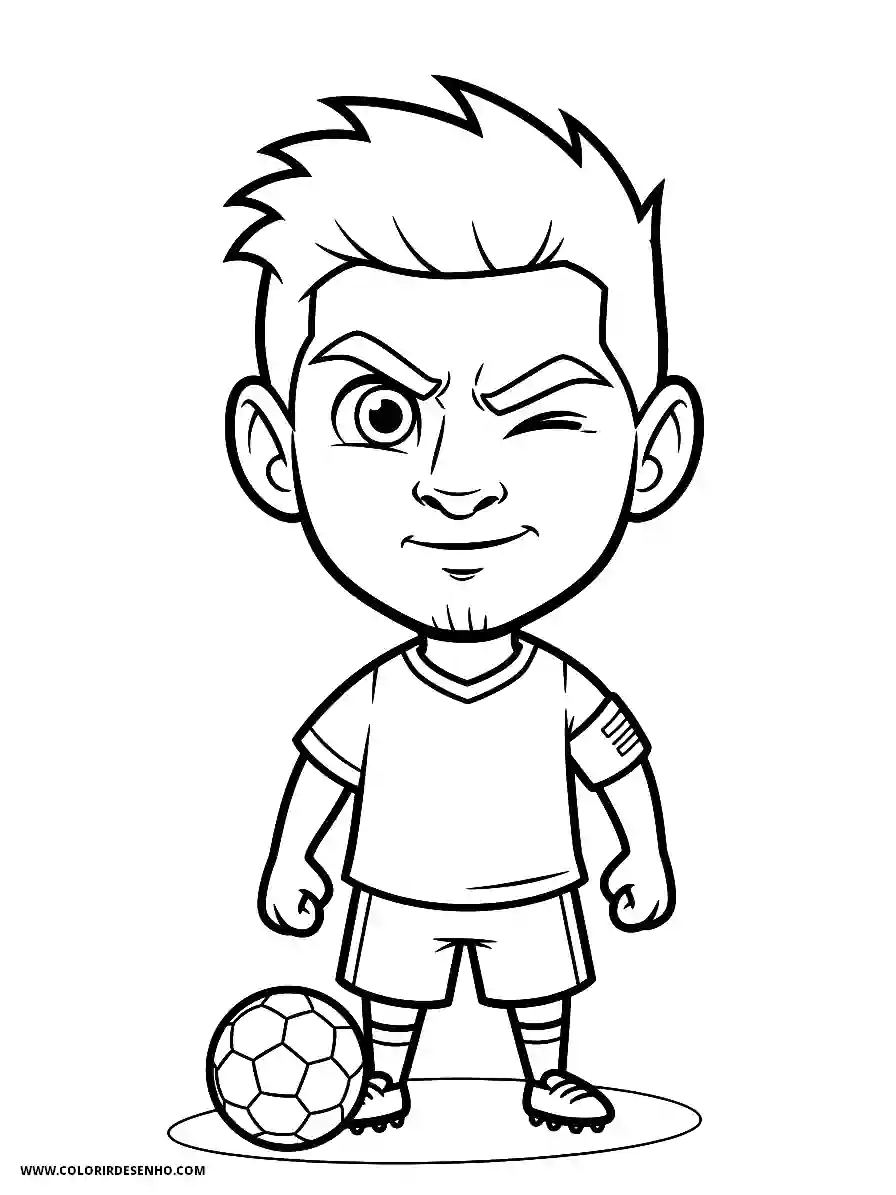 Lionel Messi Coloring Pages (95+ Free Printables) 75 lionel messi cartoon style for kids giving a determined wink to the camera1884