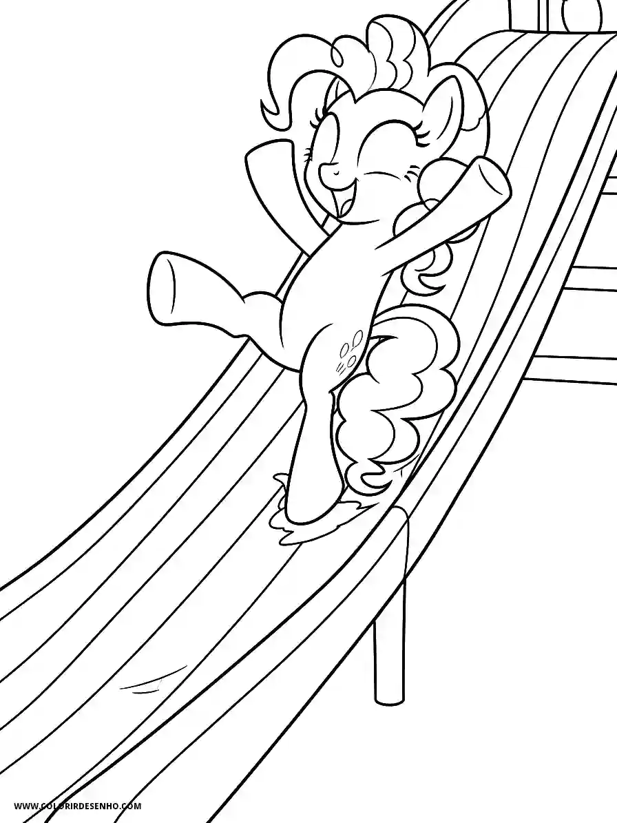 Pinkie Pie My Little Pony Coloring Pages (243+ Free Printables) 231 pinkie pie my little pony animation style adorable sliding down a rainbow slide with joy1542