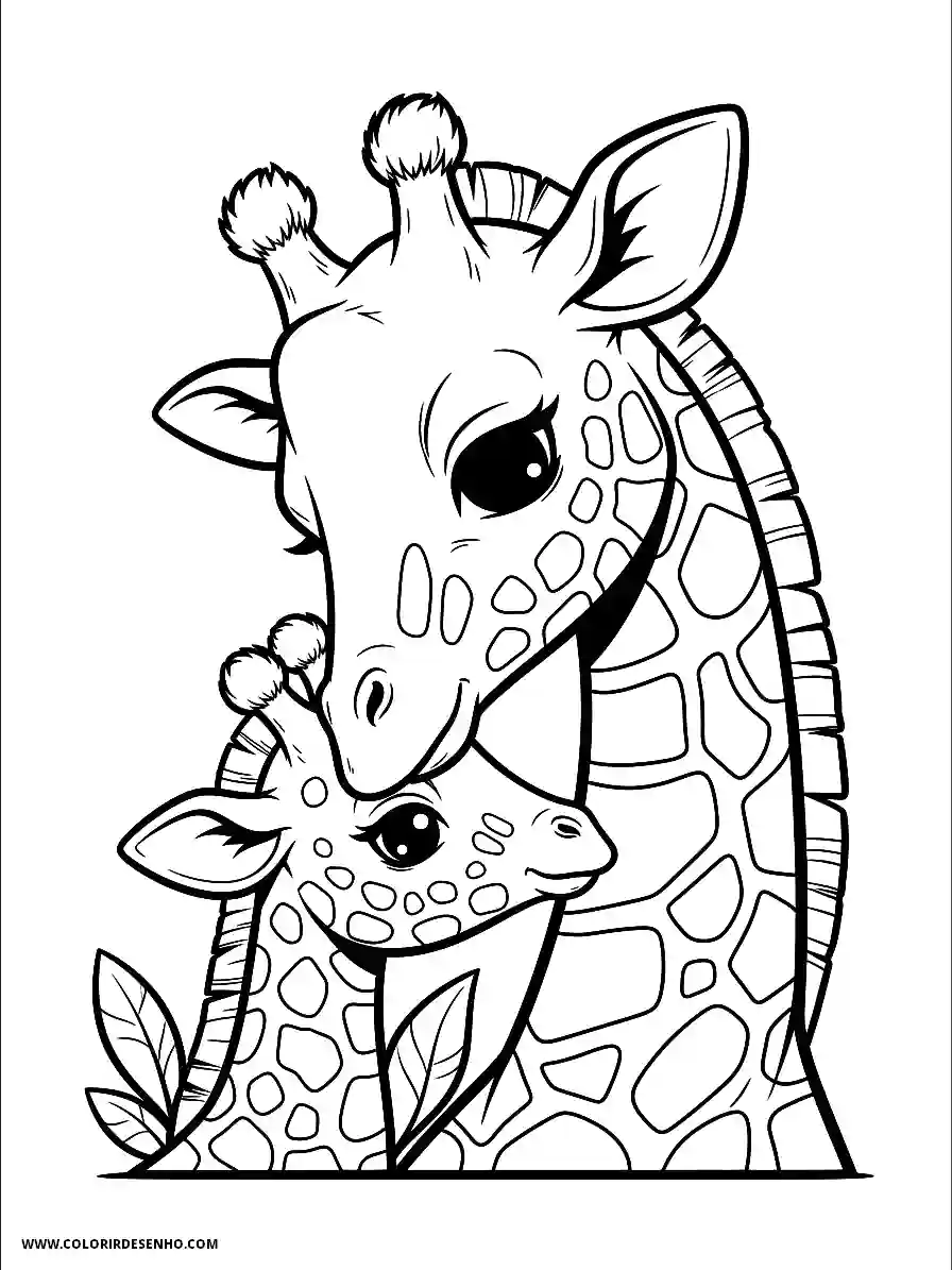 giraffe hugging another giraffe in a jungle setting